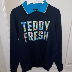 Teddy Fresh x Care Bears Applique Collar Sweatshirt Size Small Never Worn NWT